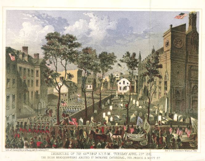 Departure of the 69th Regiment, N.Y.S.M. Tuesday, April 23rd, 1861