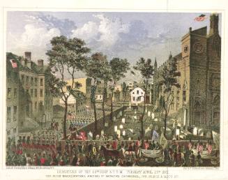 Departure of the 69th Regiment, N.Y.S.M. Tuesday, April 23rd, 1861