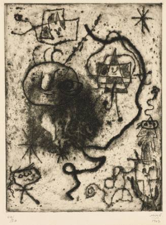 Filletto, sautant à la corde, femmes, oiseaux (Young Girl Skipping Rope, Women, Birds), Plate VII from the Brunidor Portfolio, No. 1