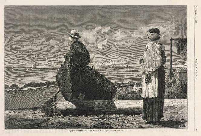Dad’s Coming!, from Harper’s Weekly, November 1, 1873