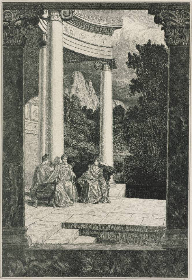 Psyche und ihre Schwesten (Psyche and her sisters, from Cupid and Psyche)