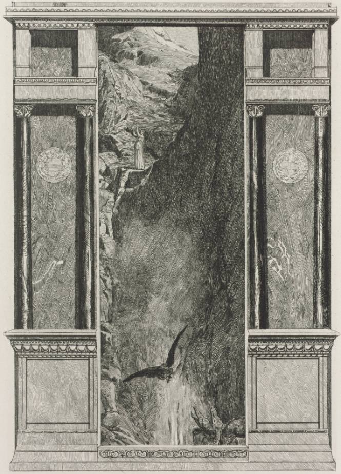 Psyche und der Adler Jupiters (Psyche and the eagle Jupiter, from Cupid and Psyche)