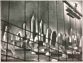 Through Brooklyn Bridge Cables