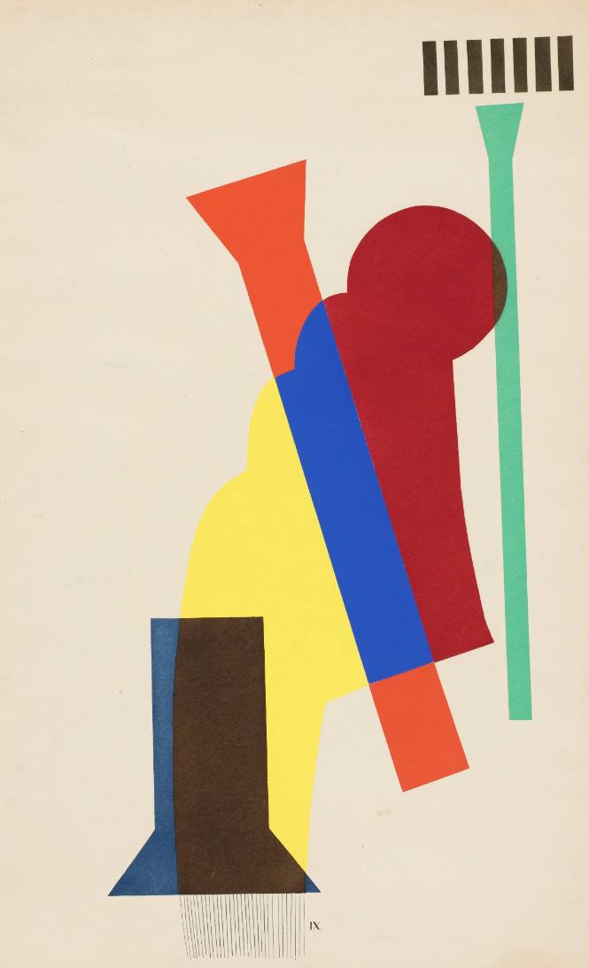 Concrete Mixer, from the portfolio Revolving Doors, based on collages made in 1916-1917 in New York