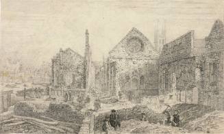 Bishop's Palace, Southwark, for John Britton's Picturesque Antiquities of the English Cities (London, 1830)