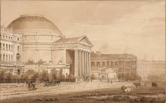 The Coliseum in Regent's Park (related to the drawings for James Elmes' Metropolitan Improvements; or London in the Nineteenth Century , London, 1827-1828