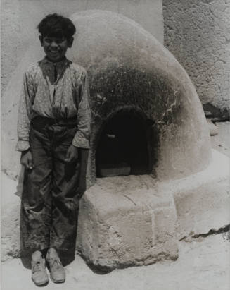 Boy at Isletu (?) Pueblo, New Mexico