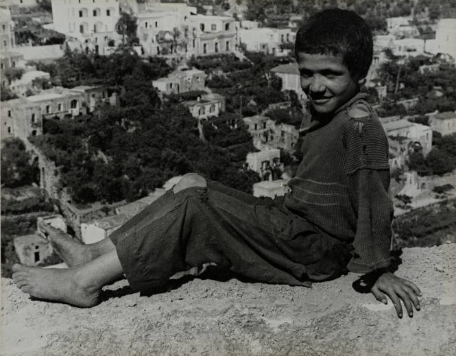 Boy on the Wall at Positano