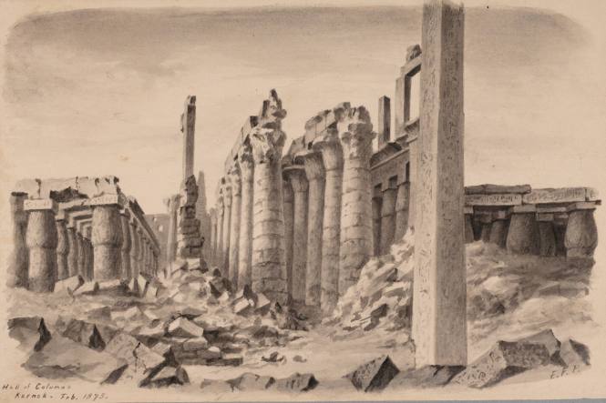 Hall of Columns, Karnak (from the album, with Evie A. Todd, "Our Winter in Egypt and Nubia")