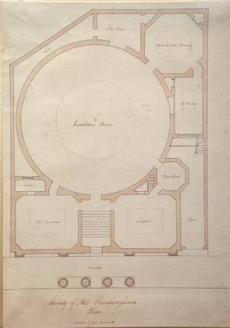 Plan for the Society of Arts, Birmingham