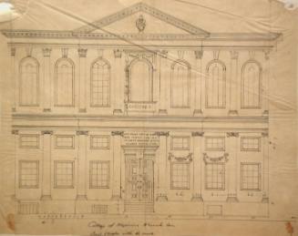 College of Physicians, Warwick Lane - Front Elevation within the Court