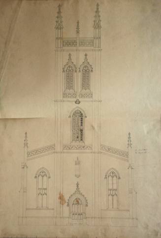Design for West Facade Tower of a Gothic Church