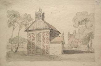 Two Views of a Timber Framed Country Church Shropshire