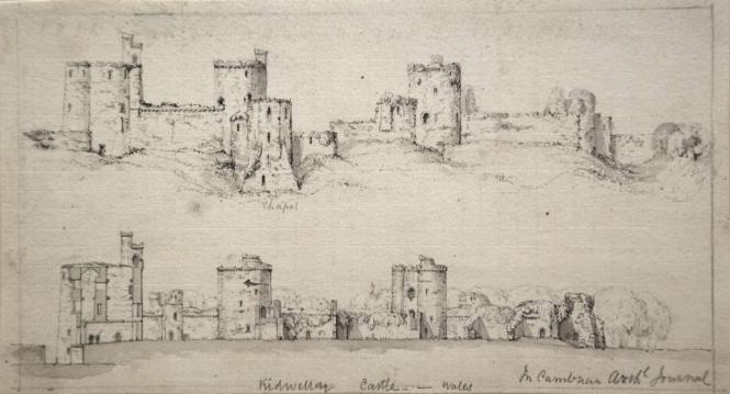 Kidwelley Castle, Wales(Cambrian Architectural Journal)
