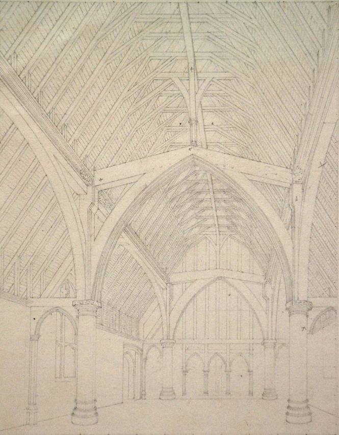 Interior of Wursted Court, Kent