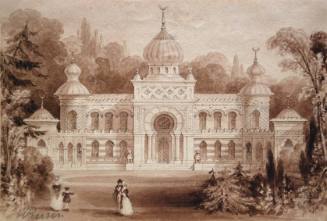 A Morisco - Spanish Palatial Building, for Richard Brown's Domestic Architecture (London, 1842) plate 47