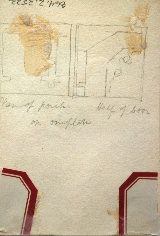 Plan of Porch and half of door
