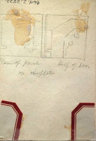 Plan of Porch and half of door