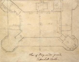 Plan of story, underground Tattershall Castle