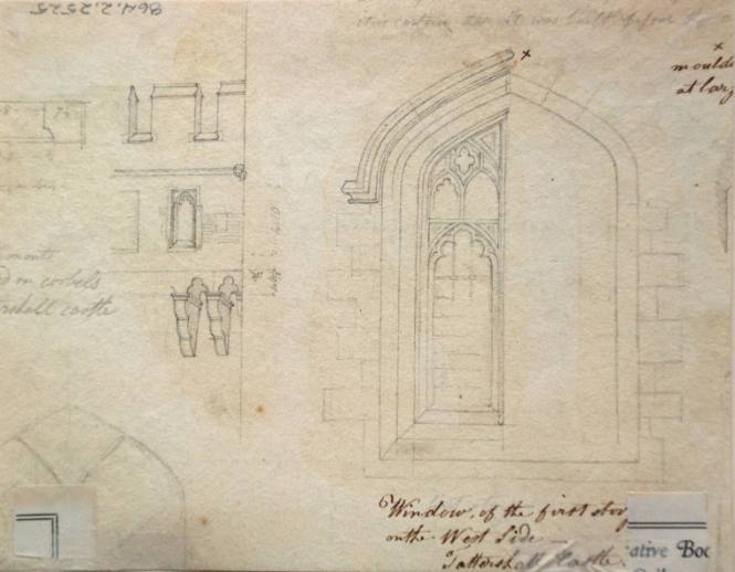 Exterior Detail and Window of the first story on the West Side - Tattershall Castle