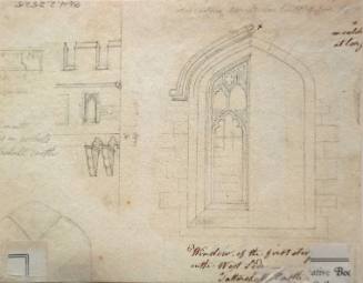Exterior Detail and Window of the first story on the West Side - Tattershall Castle