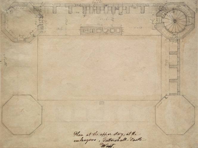 Plan at the Upper Story, at the Embrazures, Tattershall Castle, West