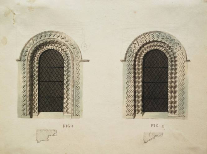 St. Cross, Winchester: Two Windows