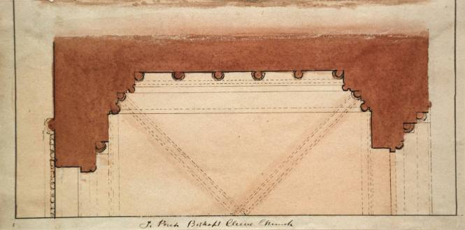 Plan, South Porch, Bishops Cleeve Church
