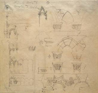 Details, W. End,  Croyland Abbey