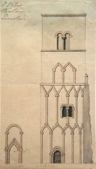 Elevation, St. Peter's Barton, Lincoln