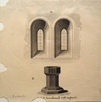Window and Font, Ruscombe, Berkshire