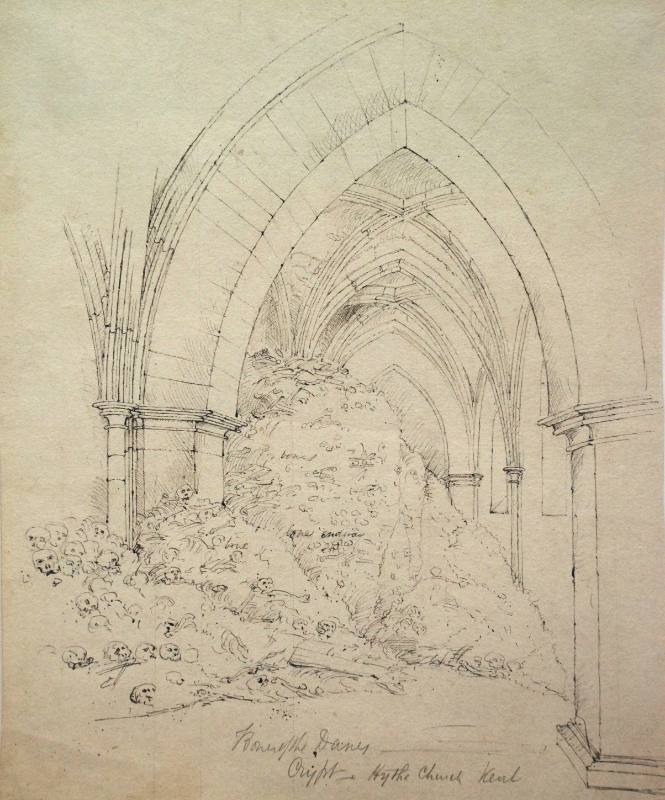 Crypt, Hythe Church, Kent with Bones of the Danes
