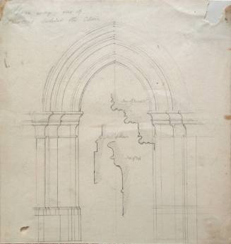 Dover Castle (?) Doorway out of Cloister behind the Choir