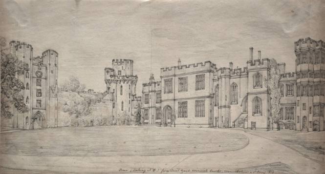 Warwick Castle, View from Courtyard