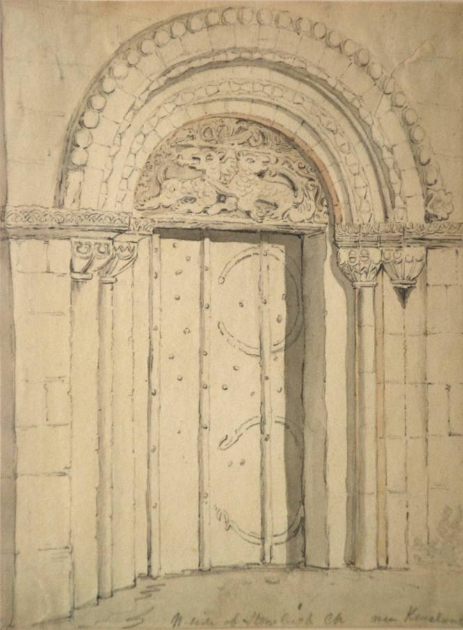 Saxon Doorway on the N. Side of Stoneleigh Church, near Kenilworth