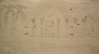 An Elevation of Anher of West Side of the interior of the Tower of St. John's Devizes