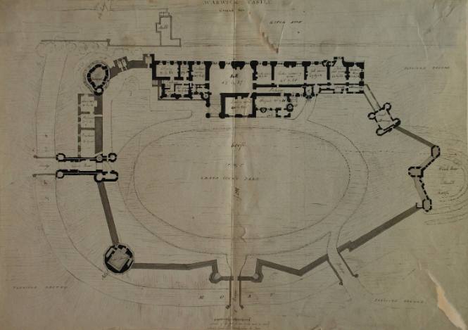 Warwick Castle, ground plan