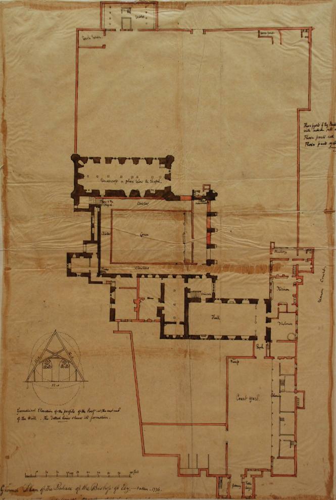Ground Plan of the Palace of the Bishop of Ely