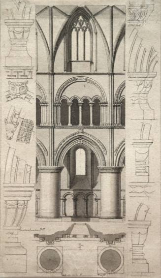 Section and Details of the Nave of Malmesbury Abbey Church