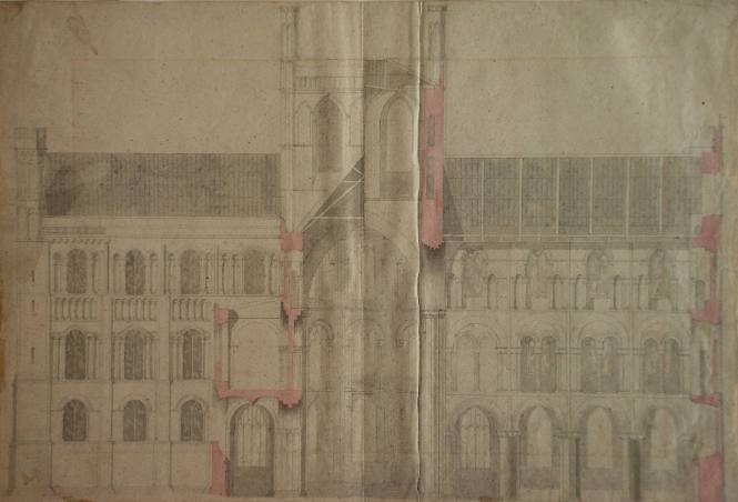 Exterior Elevation, Peterboro Cathedral