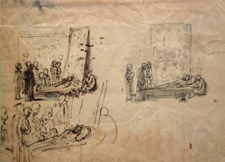 Sketch for Raphael on his Death Bed with the "Transfiguration" by his side