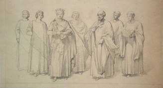 Emperor Justinian and his Court (after the mosaic at S. Vitale, in Ravenna)