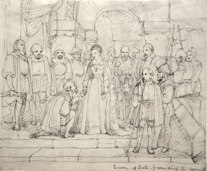 Queen of Scots proceeding to Execution