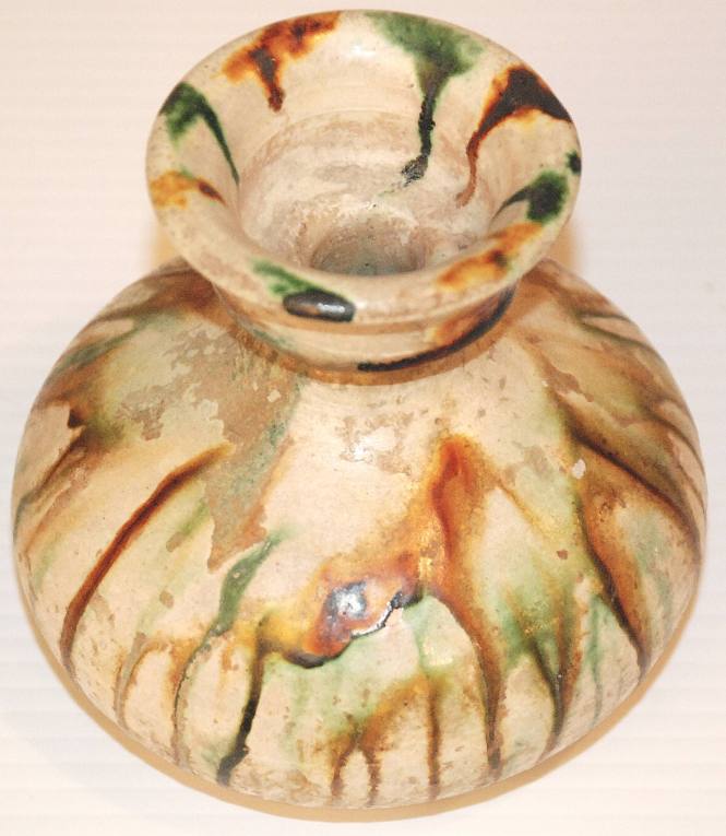 T'ang Three Color Pottery Vase