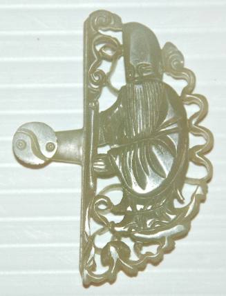 One of a two-part belt buckle
