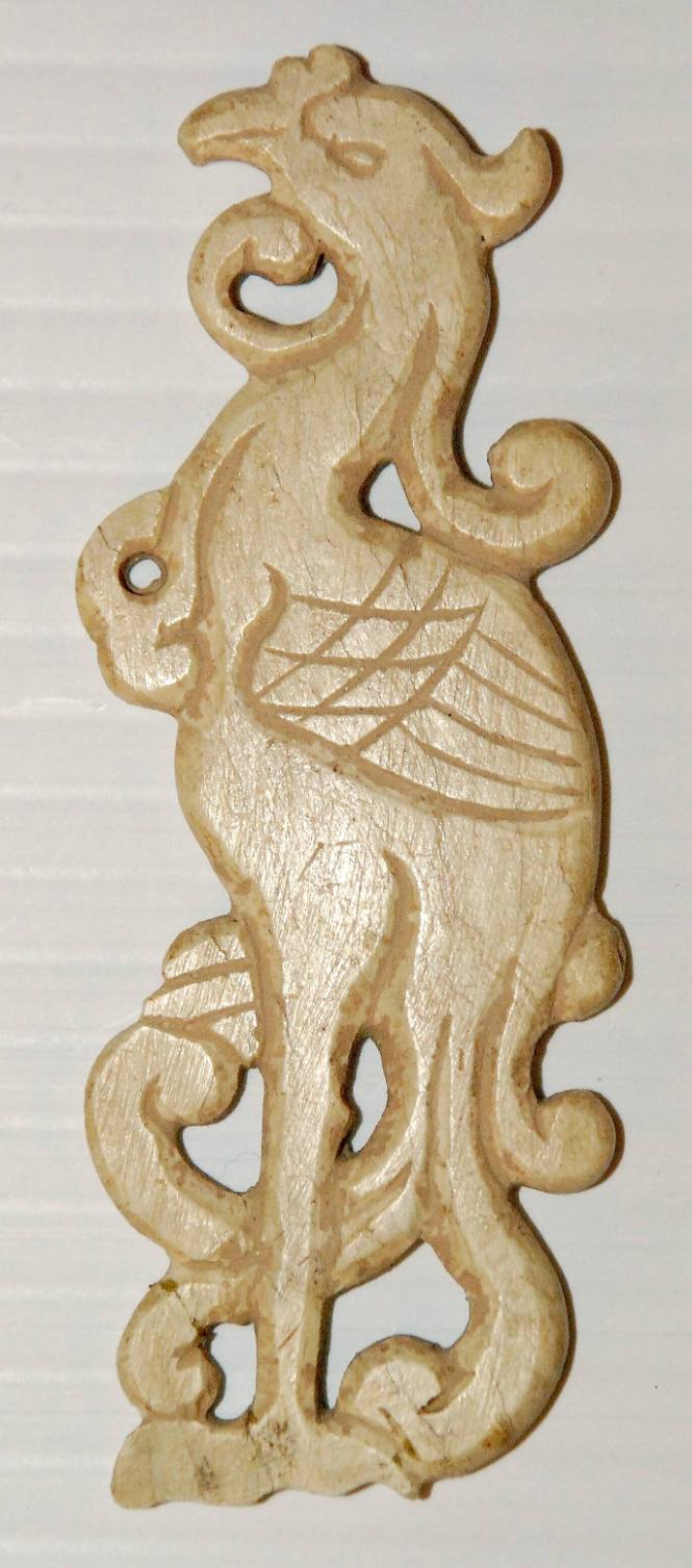 Jade fingering piece of pheasant of phoenix bird