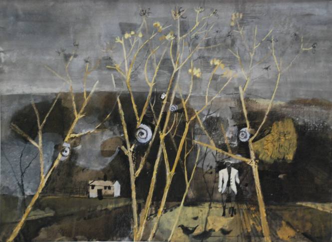 Landscape with Snails and Grasses