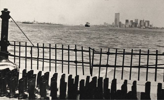 100 Boots on the Ferry, Upper Harbor, New York City, May 16, 1973, 11:20 am