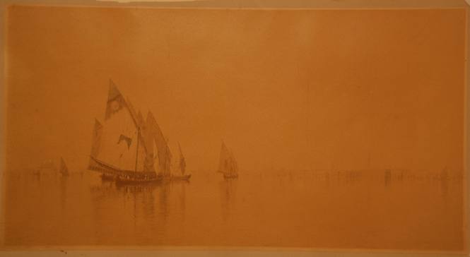Gifford's Sailboats in Venice, 1873