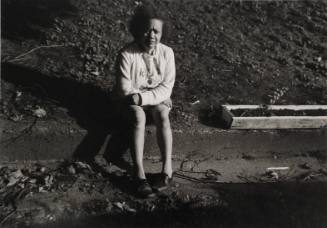 Woman Sitting on Curb (Millerton Portfolio)